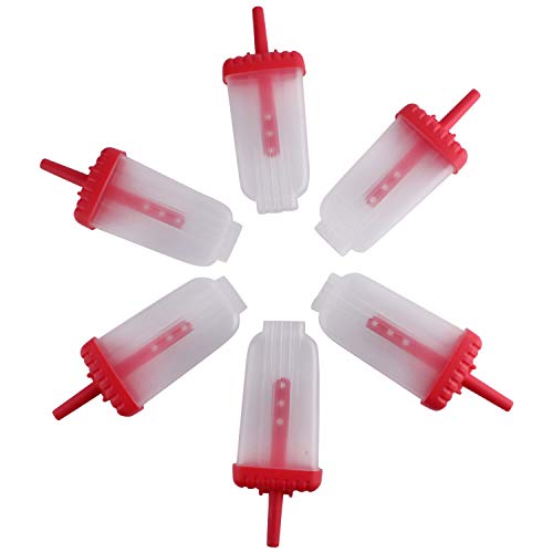 Clazkit 6 Pcs 100% Food Grade Homemade Reusable Ice Popsicle Makers Frozen Ice Cream Moulds Clazkit 6 Pcs 100% Food Grade Homemade Reusable Ice Popsicle Makers Frozen Ice Cream Moulds