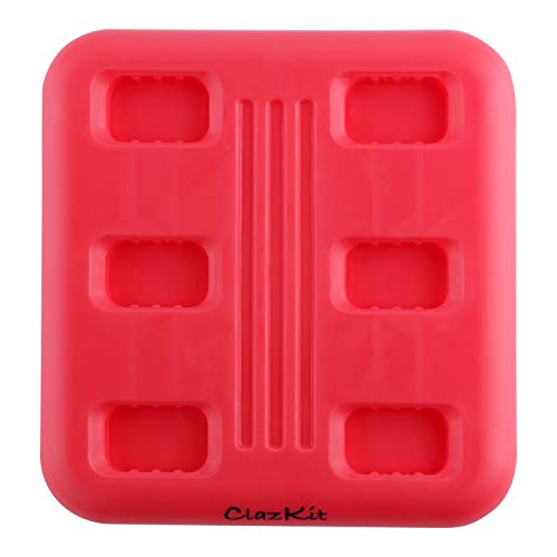 Clazkit 6 Pcs 100% Food Grade Homemade Reusable Ice Popsicle Makers Frozen Ice Cream Moulds Clazkit 6 Pcs 100% Food Grade Homemade Reusable Ice Popsicle Makers Frozen Ice Cream Moulds