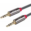 C&E CNE722887 50ft(15.2M) 3.5mm Aux Male to Male Extension Stereo Audio Cable Grey 