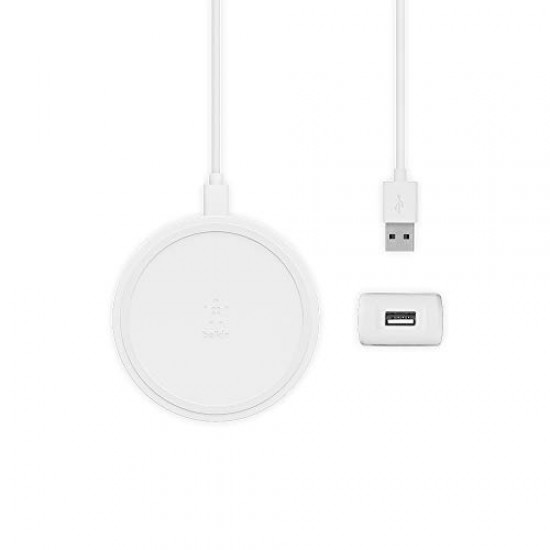Belkin F7U082MYWHT Boost Up Wireless Charging Pad 10 W, Qi Wireless Charger for White