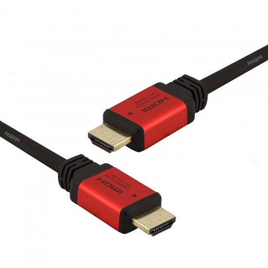 C&E 15 FT(4.5M) High Speed Ultra 4K HDMI Cable with Ethernet Red 15 Feet/4.5 Meters
