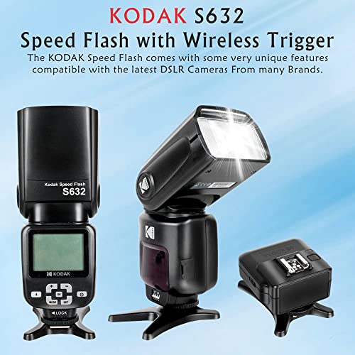 Kodak S632 Speed Flash for Camera with Trigger (Black) Kodak S632 Speed Flash for Camera with Trigger (Black)