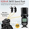 Kodak S632 Speed Flash for Camera with Trigger (Black)