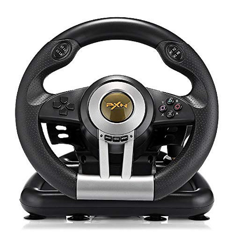 PXN V3Ii Racing Game Steering Wheel With Brake Pedal  Pc