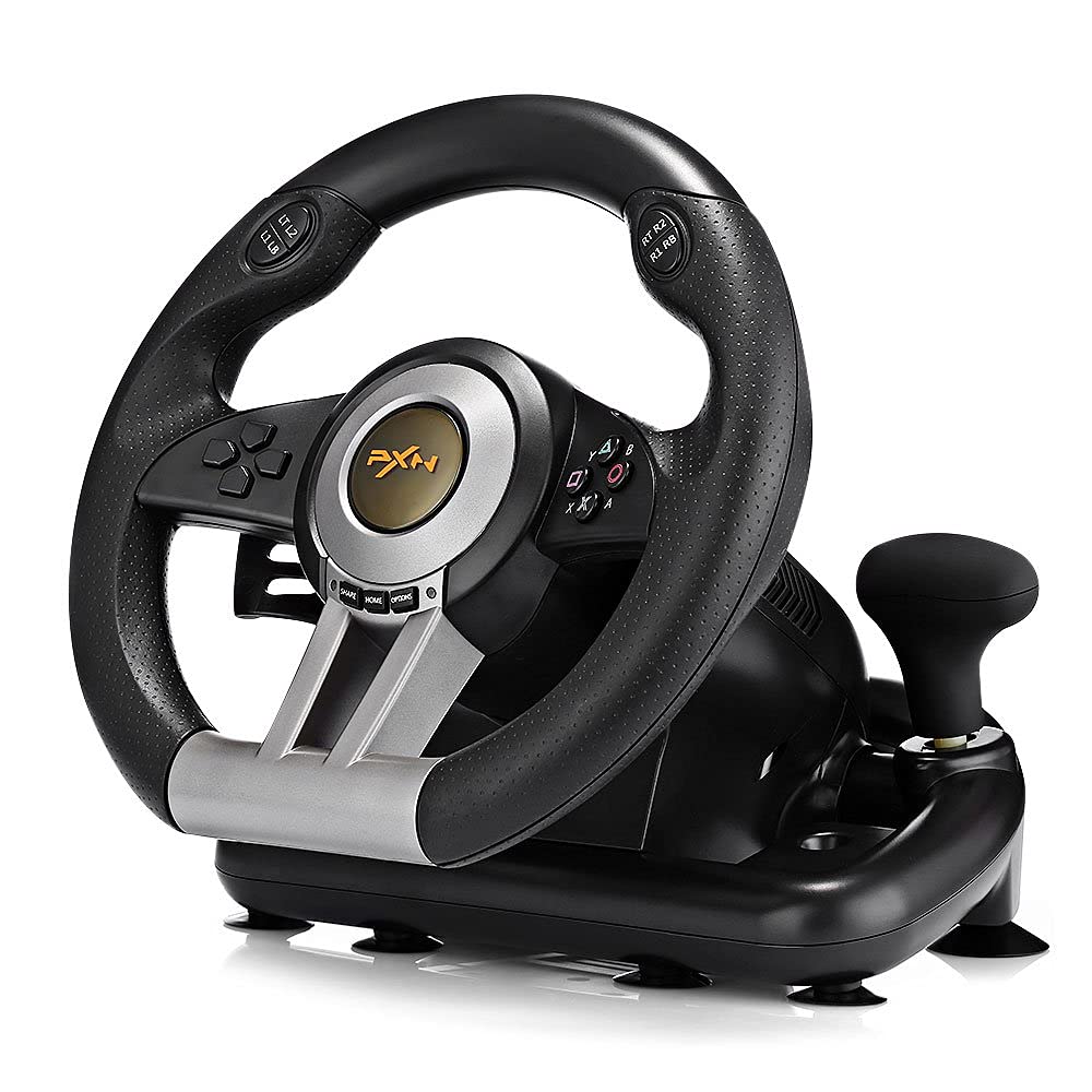 PXN V3Ii Racing Game Steering Wheel With Brake Pedal Pc