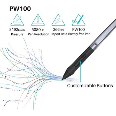 HUION HS64 Graphics Drawing Tablet Battery-Free Stylus Android Windows macO (HS64, 6.3 x 4 inch) HUION HS64 Graphics Drawing Tablet Battery-Free Stylus Android Windows macO (HS64, 6.3 x 4 inch)