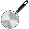 Amazon Brand Solimo Stainless Steel Saucepan with Glass Lid, Induction Base 1500 milliliters 