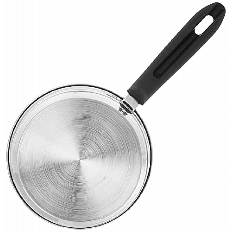 Amazon Brand Solimo Stainless Steel Saucepan with Glass Lid, Induction Base 1500 milliliters 