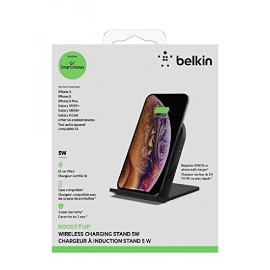 Belkin Boost Up Qi (5W) Wireless Charger Pad Compatible with iPhone 12, 12 Pro, 12 Pro Black
