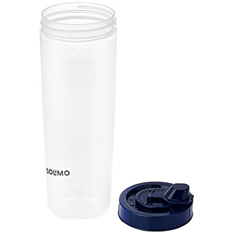 Amazon Brand - Solimo Plastic Oil Dispenser, Set Of 2 (1 L Each), Dark Blue, 1 liter