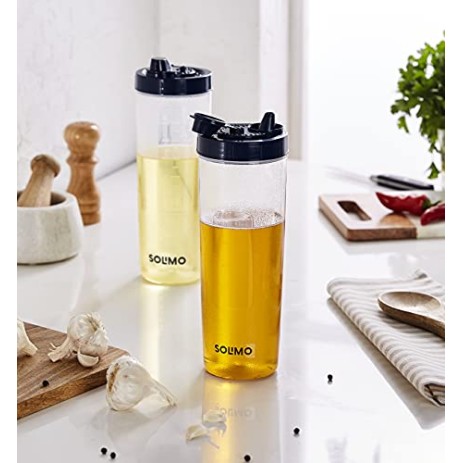 Amazon Brand - Solimo Plastic Oil Dispenser, Set Of 2 (1 L Each), Dark Blue, 1 liter Amazon Brand - Solimo Plastic Oil Dispenser, Set Of 2 (1 L Each), Dark Blue, 1 liter