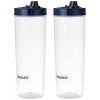 Amazon Brand - Solimo Plastic Oil Dispenser, Set Of 2 (1 L Each), Dark Blue, 1 liter