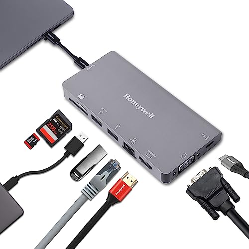 Honeywell 8-in-1 Type C Ultra Dock with 4K HDMI, VGA, RJ45 Ethernet C Devices- MacBook Laptop, PC, Thunderbolt 3 Honeywell 8-in-1 Type C Ultra Dock with 4K HDMI, VGA, RJ45 Ethernet C Devices- MacBook Laptop, PC, Thunderbolt 3