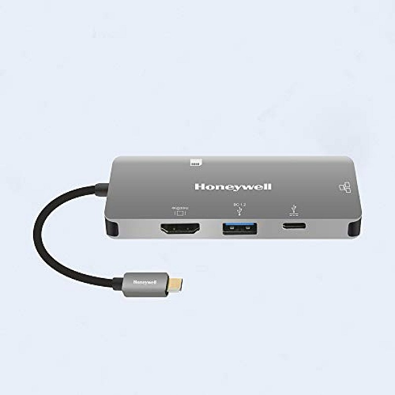 Honeywell usb3.0, HDMI, USB, Ethernet Type C 3.1 Travel Dock (Silver)