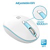 Portronics Toad 11 Wireless Mouse, 2.4 GHz Connectivity with USB Nano Dongle, Adjustable DPI Up To 1600, PC (Blue)