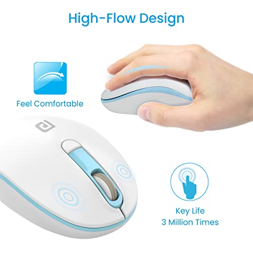 Portronics Toad 11 Wireless Mouse, 2.4 GHz Connectivity with USB Nano Dongle, Adjustable DPI Up To 1600, PC (Blue) Portronics Toad 11 Wireless Mouse, 2.4 GHz Connectivity with USB Nano Dongle, Adjustable DPI Up To 1600, PC (Blue)