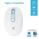 Portronics Toad 11 Wireless Mouse, 2.4 GHz Connectivity with USB Nano Dongle, Adjustable DPI Up To 1600, PC (Blue)