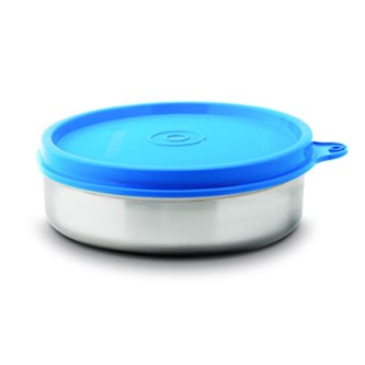 Signoraware Mini Mate Steel Container (With Plastic Lid) Set of 2, 60 ml Each, Blue Signoraware Mini Mate Steel Container (With Plastic Lid) Set of 2, 60 ml Each, Blue
