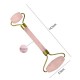 Airtree Quartz Roller|100% Natural Pink Crystal Stone Quartz Jade Double Ended Smooth Facial Massage Rollers