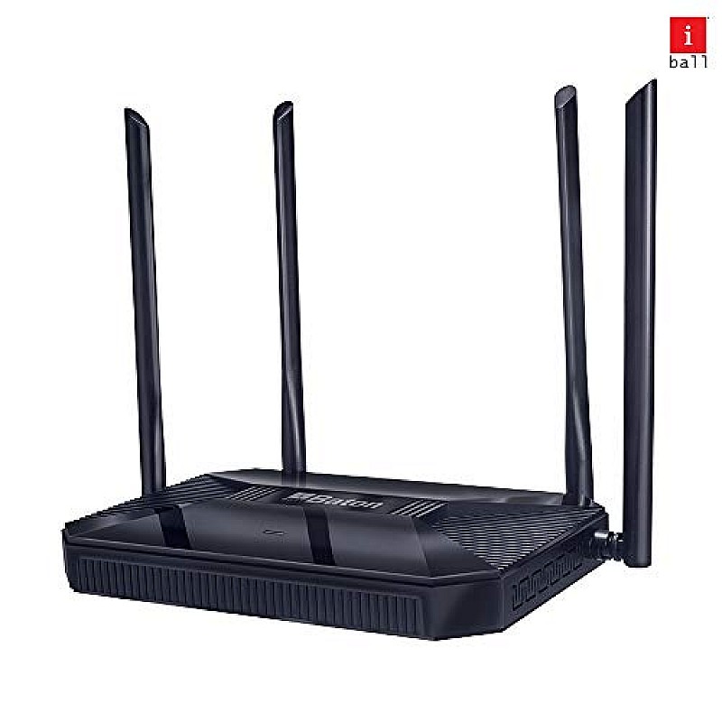 iBall Baton iB-WRD12GN, 1200M Mesh Gigabit Dual Band Wireless AC Router, (Black)