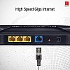 iBall Baton iB-WRD12GN, 1200M Mesh Gigabit Dual Band Wireless AC Router, (Black)