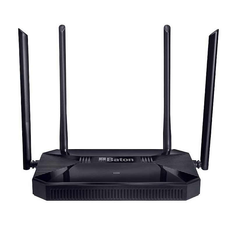 iBall Baton iB-WRD12GN, 1200M Mesh Gigabit Dual Band Wireless AC Router, (Black)