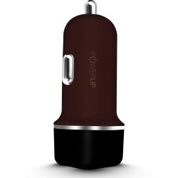 Powerup stay charged® 3.4-Amp Dual USB Ports Car Charger Adapter Compatible for Xiaomi Mi 8  - Brown