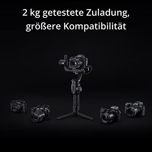 DJI RSC Lightweight and Compact, Superior Stabilization, 3-Axis Gimbal Stabilizer for Mirrorless Cameras, Nikon, Sony, Panasonic, Canon Black DJI RSC Lightweight and Compact, Superior Stabilization, 3-Axis Gimbal Stabilizer for Mirrorless Cameras, Nikon, Sony, Panasonic, Canon Black