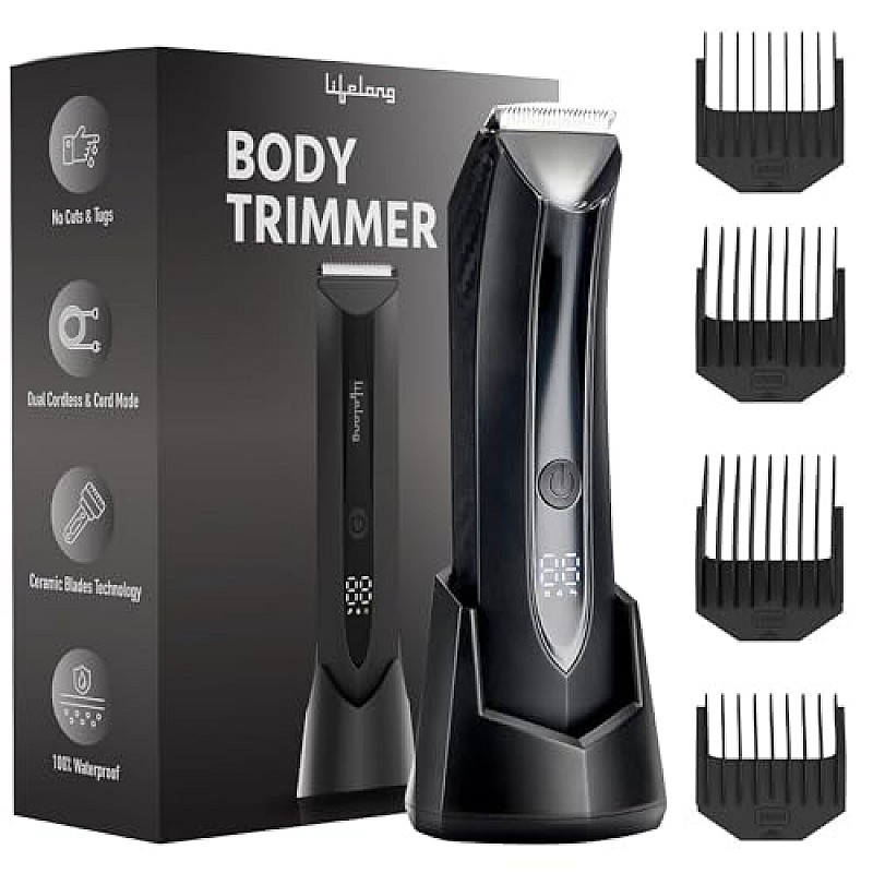 Lifelong Beard Trimmer for Men  LLPCM07 Black