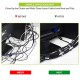 Gizga Essentials Cable Organiser, Cord Management System, Reusable Cable Ties Strap, Black