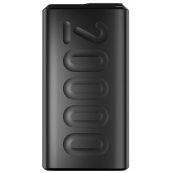 Ambrane 20000mAh Power Bank with 20W Fast Charging, Triple Output, Power Deliver Made in India Black