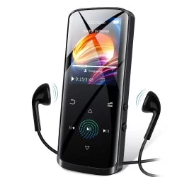 RUIZU D50 8GB MP3 Player Bluetooth 5.0, HiFi Lossless Sound Portable Music Player with Speaker FM Radio, Voice Recorder 128GB SD Card