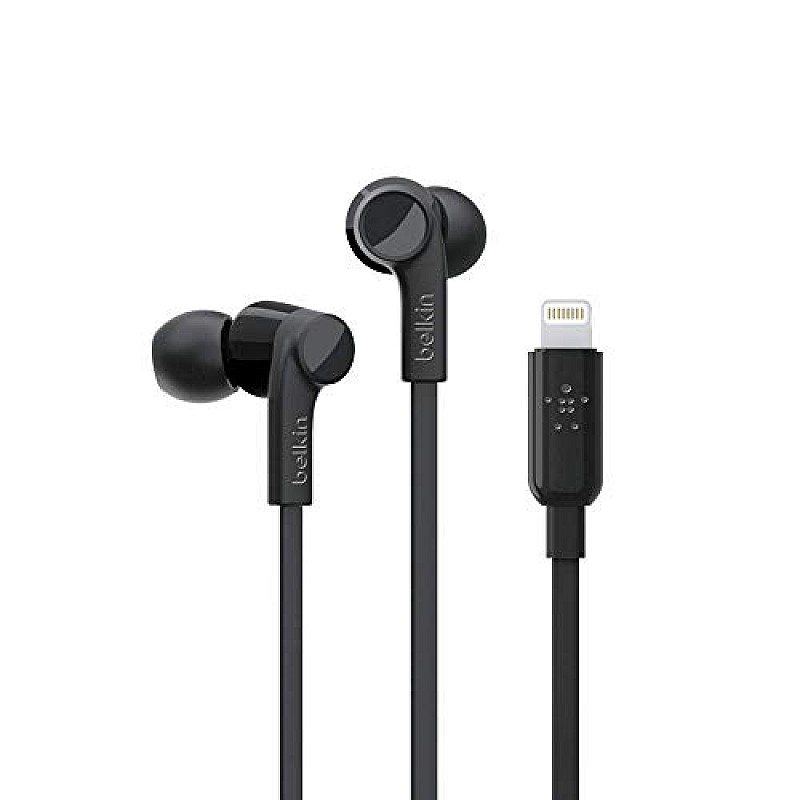 Belkin Rockstar G3H0001btBLK Wired in Ear Earphones with Mic (Black)