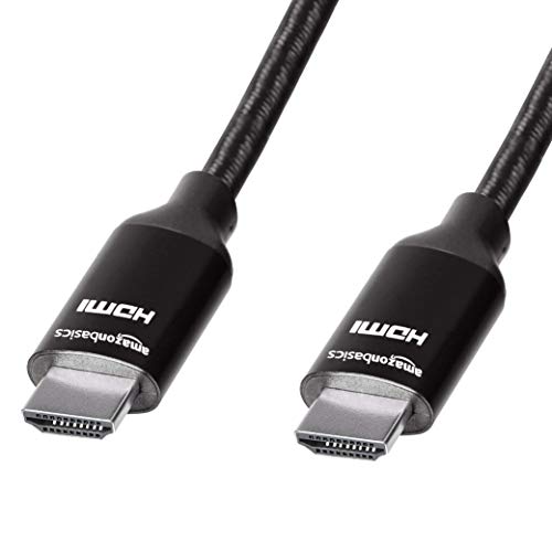 amazon basics High-Speed 4K HDMI Cable with Braided Cord, 3 Feet Black