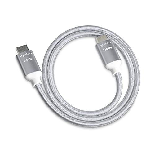 amazon basics High-Speed 4K HDMI Cable with Braided Cord, 3 Feet Black