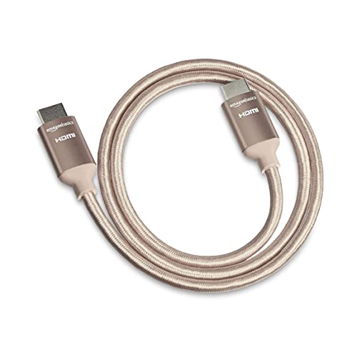 amazon basics High-Speed 4K HDMI Cable with Braided Cord, 3 Feet Black