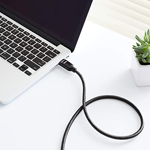 amazon basics High-Speed 4K HDMI Cable with Braided Cord, 3 Feet Black