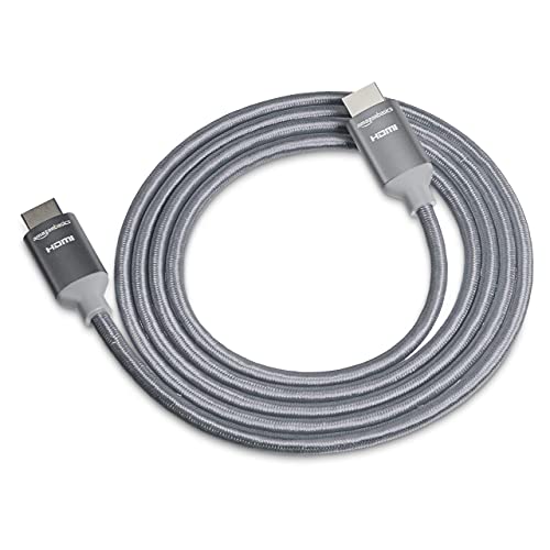 amazon basics High-Speed 4K HDMI Cable with Braided Cord, 3 Feet Black