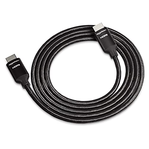 amazon basics High-Speed 4K HDMI Cable with Braided Cord, 3 Feet Black