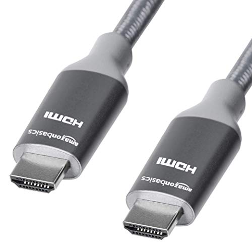 amazon basics High-Speed 4K HDMI Cable with Braided Cord, 3 Feet Black