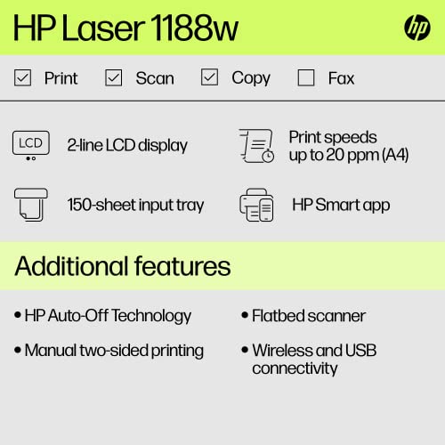 HP 136W B&W Wireless Monochrome Laser Printers with Wi-Fi Direct: Print, Copy, Scan, Perfect for Offices, Compact, Multifunction, White Refurbished HP 136W B&W Wireless Monochrome Laser Printers with Wi-Fi Direct: Print, Copy, Scan, Perfect for Offices, Compact, Multifunction, White Refurbished