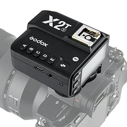 Godox X2T-S TTL Wireless Flash Trigger for Sony, Bluetooth Connection, 1/8000s HSS, TCM Function, 5 Separate Group Buttons Godox X2T-S TTL Wireless Flash Trigger for Sony, Bluetooth Connection, 1/8000s HSS, TCM Function, 5 Separate Group Buttons