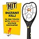 HIT Anti Mosquito Racquet | 6 months Warranty | Rechargeable Mosquito Killer Bat with LED Light | Charge Before Use