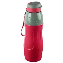 Cello Puro Sports 900 Water Bottle with Inner Steel and Outer Plastic Insulated Water Bottle 720ml, Red