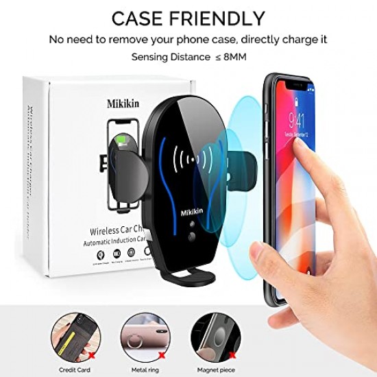AIRTREE Wireless Car Charger Mount  Phone Holder Air Vent Compatible with iPhone