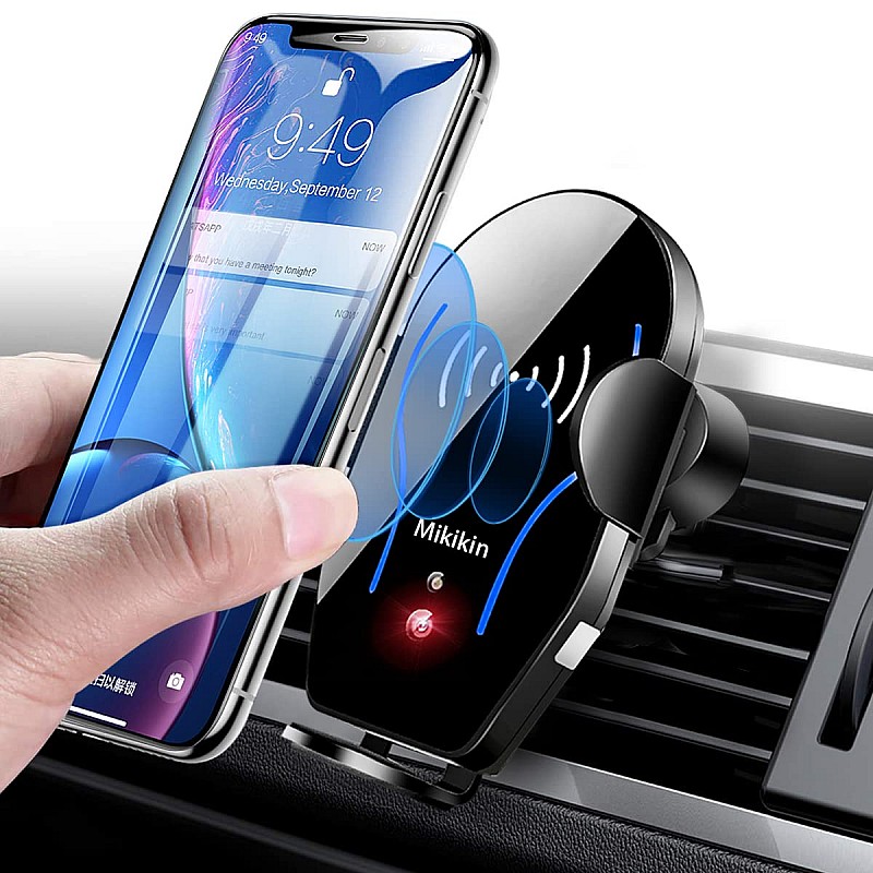 AIRTREE Wireless Car Charger Mount  Phone Holder Air Vent Compatible with iPhone