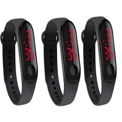 Airtree Unisex Digital LED Waterproof Silicone M3 Wrist Band Watch for Men & Woman