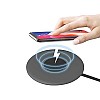 Pebble Sense - Wireless Charging Pad 5W/7.5W 10W with Smart temprature Control (Grey)