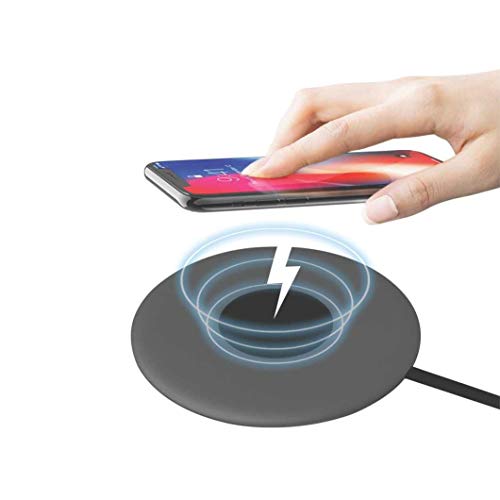 Pebble Sense - Wireless Charging Pad 5W/7.5W 10W with Smart temprature Control (Grey) Pebble Sense - Wireless Charging Pad 5W/7.5W 10W with Smart temprature Control (Grey)