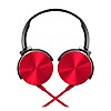 Foxin FHM-301 Over-Ear Wired Stereo Headphone (Red)